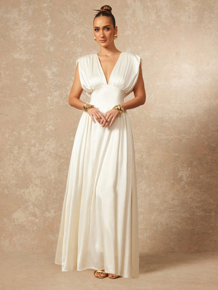 Rochie maxi SHEIN, alb