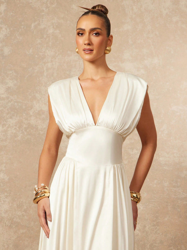 Rochie maxi SHEIN, alb