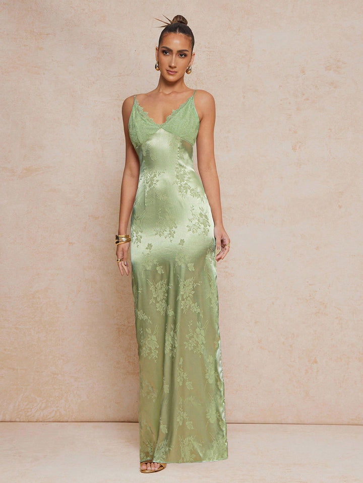 Rochie maxi SHEIN, verde