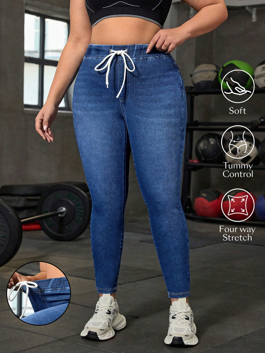 Jeans SHEIN, albastru
