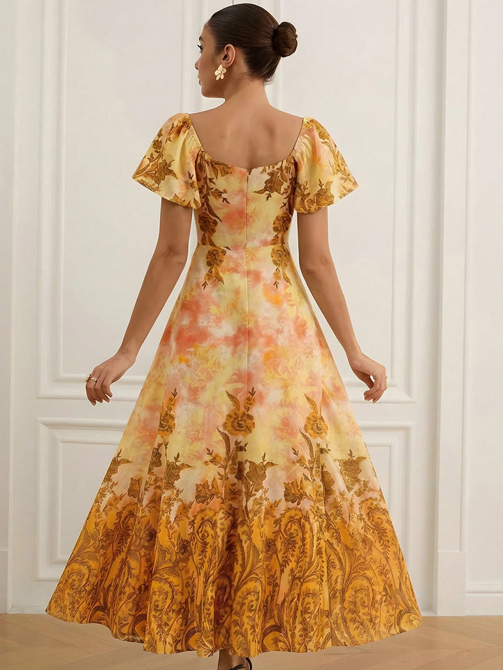 SHEIN narancssárga maxi ruha