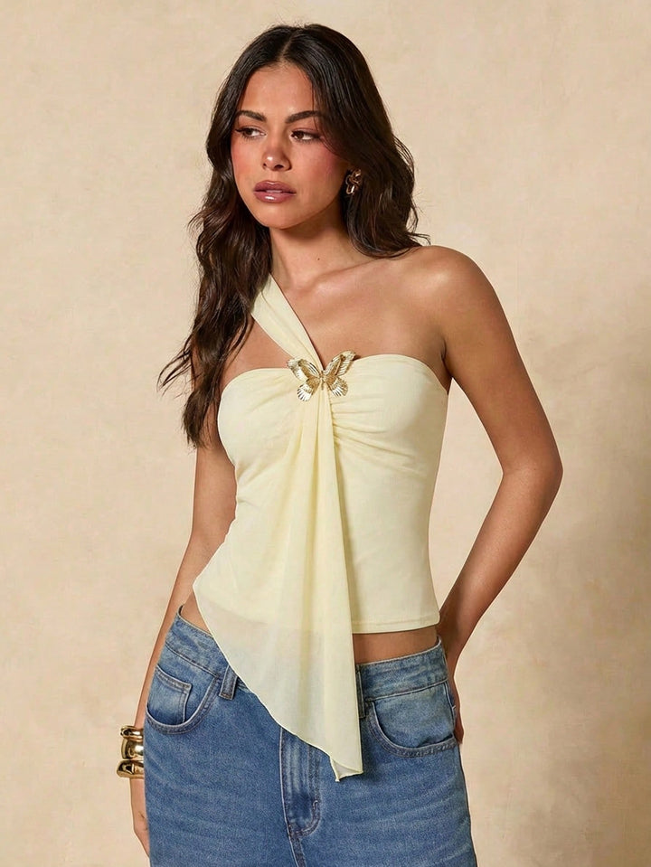 Top SHEIN, galben