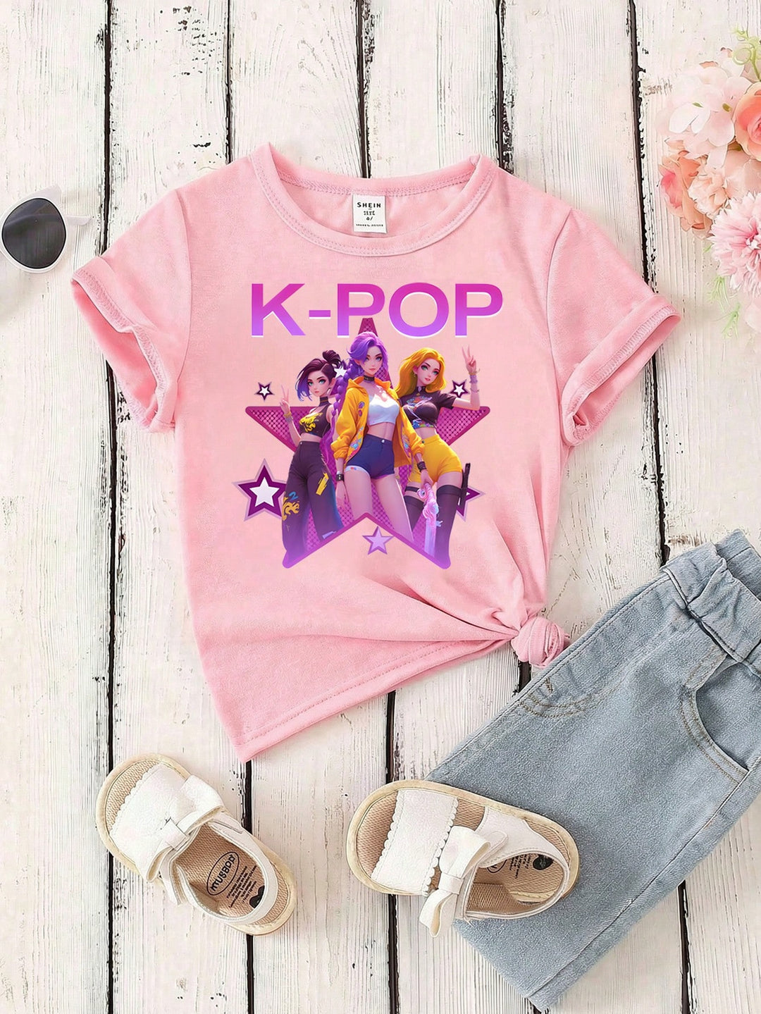 Tricou SHEIN, roz