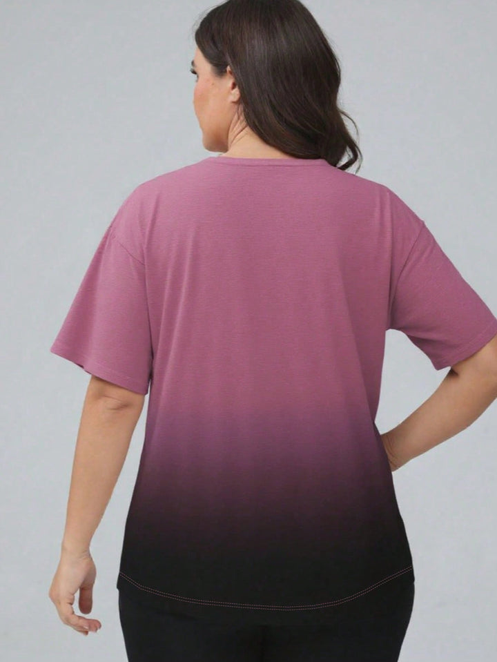 Tricou SHEIN, vișiniu