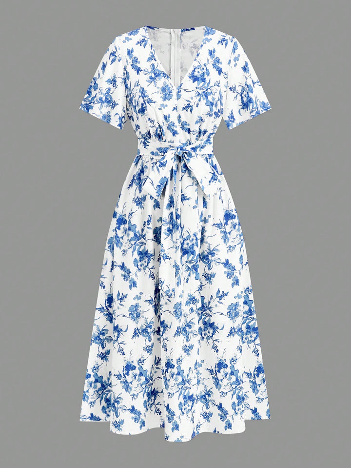 Rochie midi SHEIN, albastru