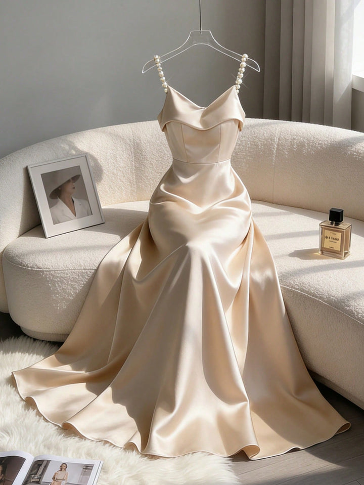 SHEIN maxi ruha, bézs