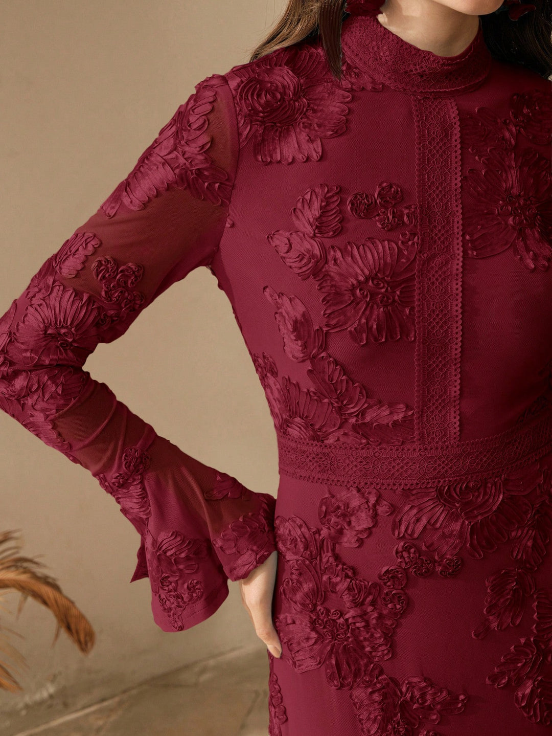 Rochie maxi SHEIN, vișiniu