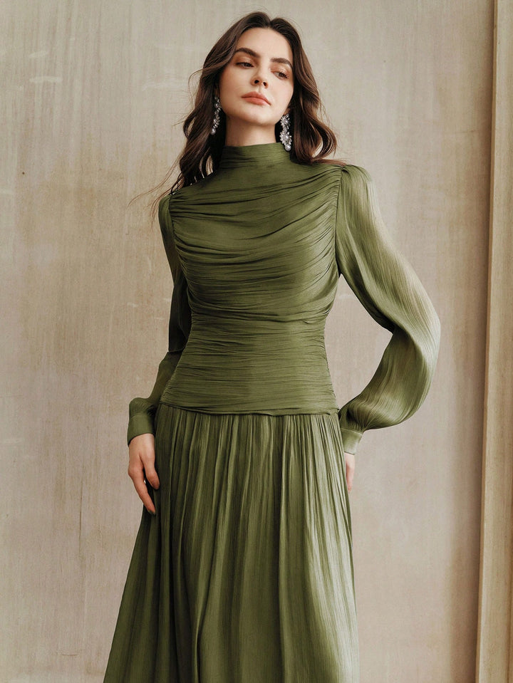 Rochie maxi SHEIN, kaki