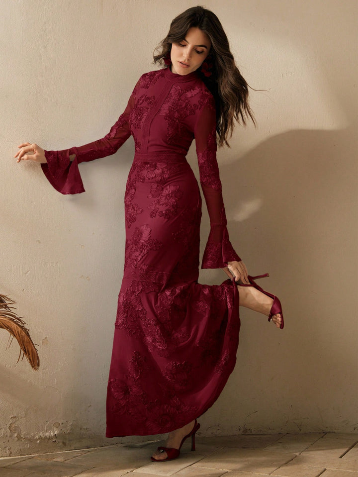 Rochie maxi SHEIN, vișiniu
