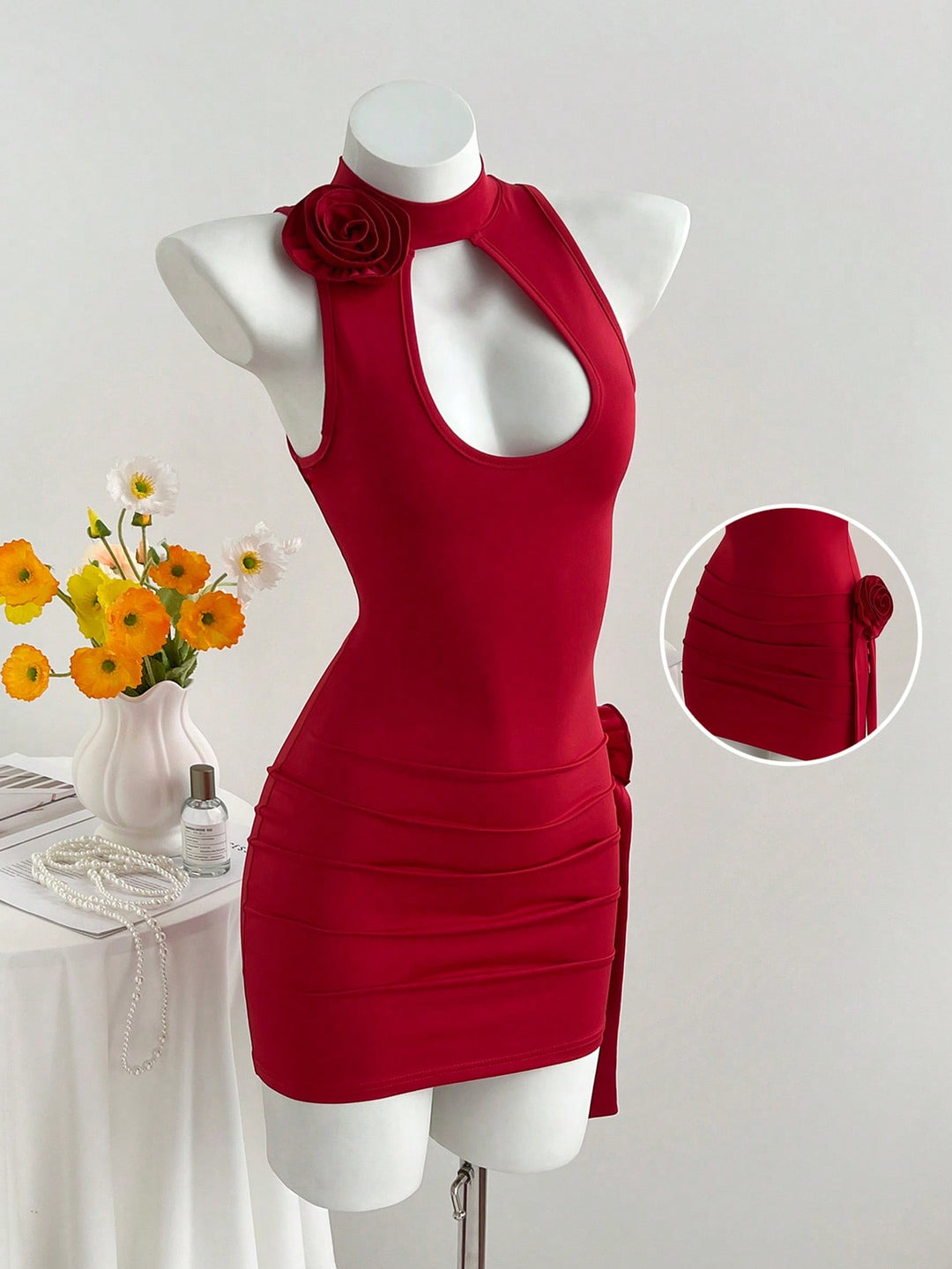 Rochie mini SHEIN, roșu
