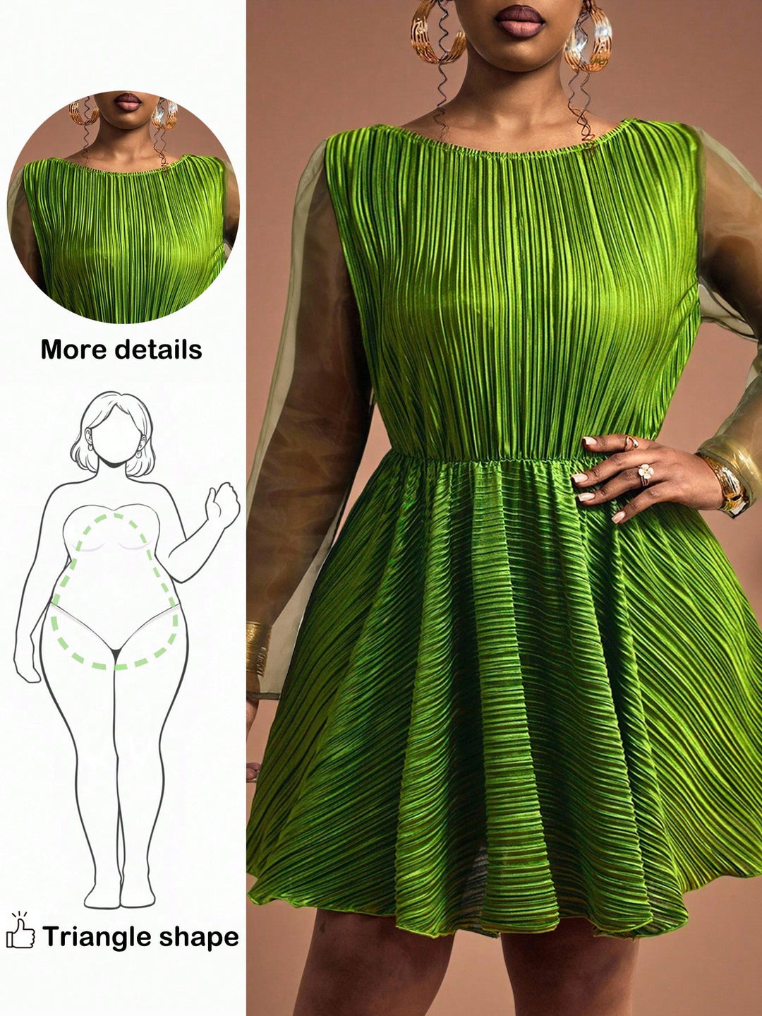 Rochie SHEIN, verde