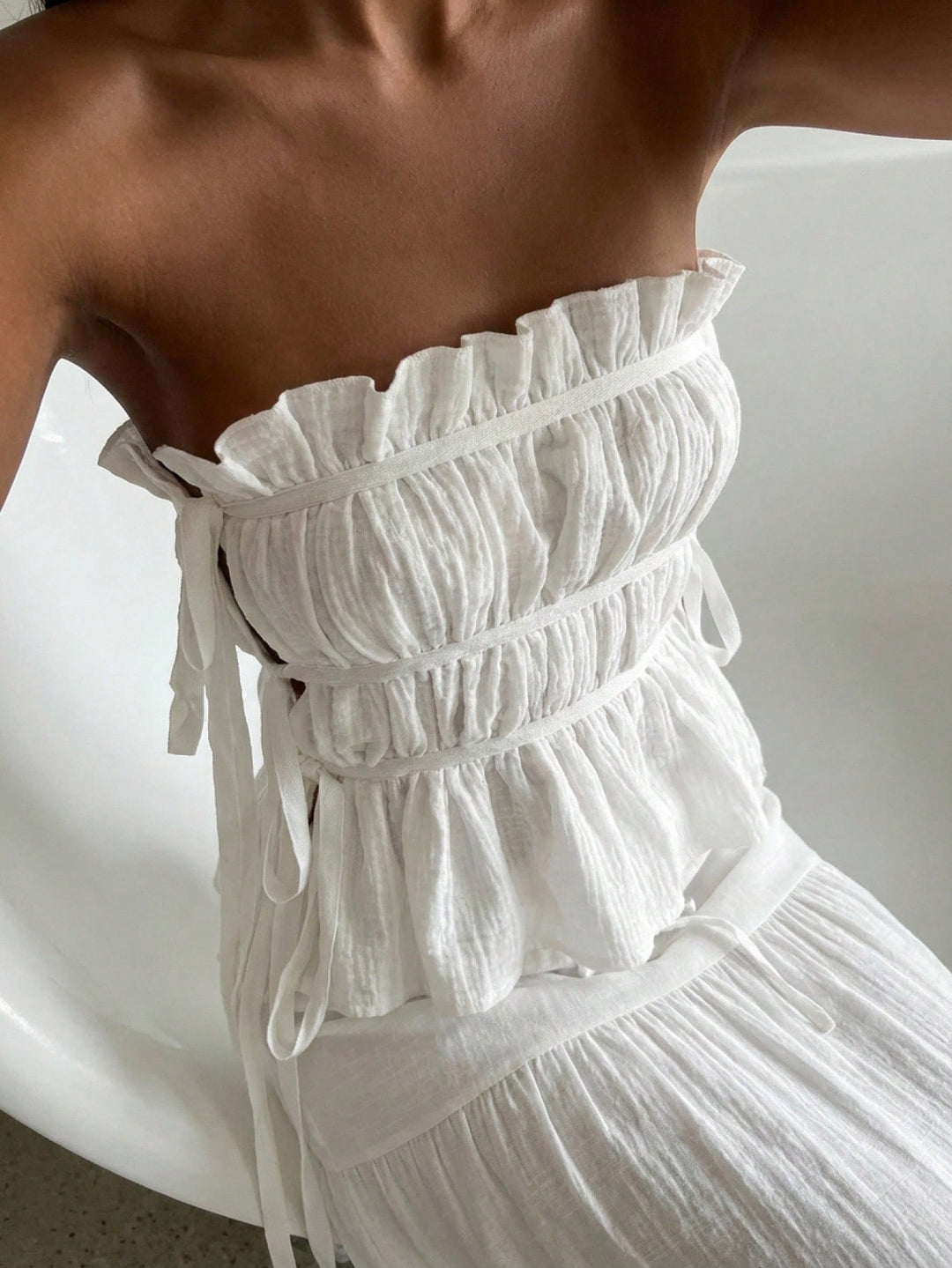 Top SHEIN, alb