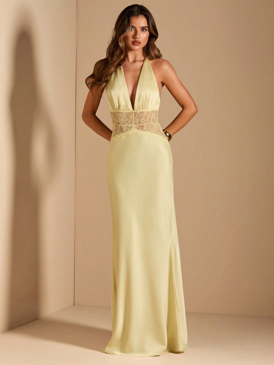 Rochie maxi SHEIN, galben