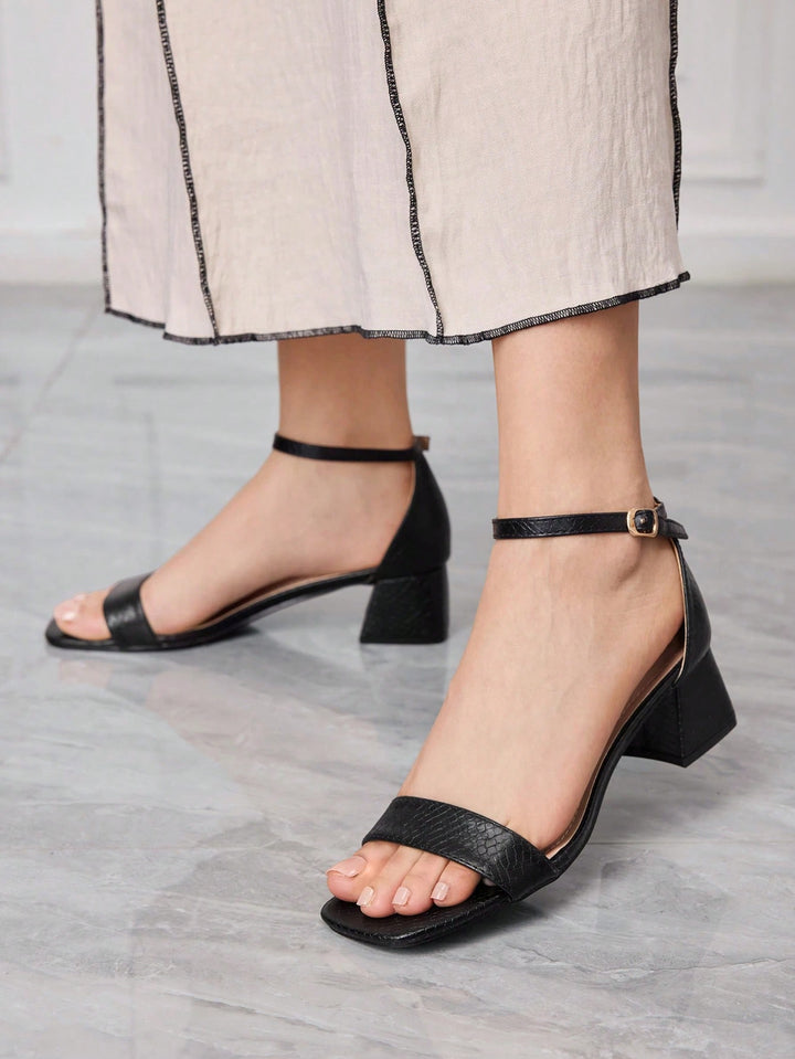 Sandale SHEIN, negru
