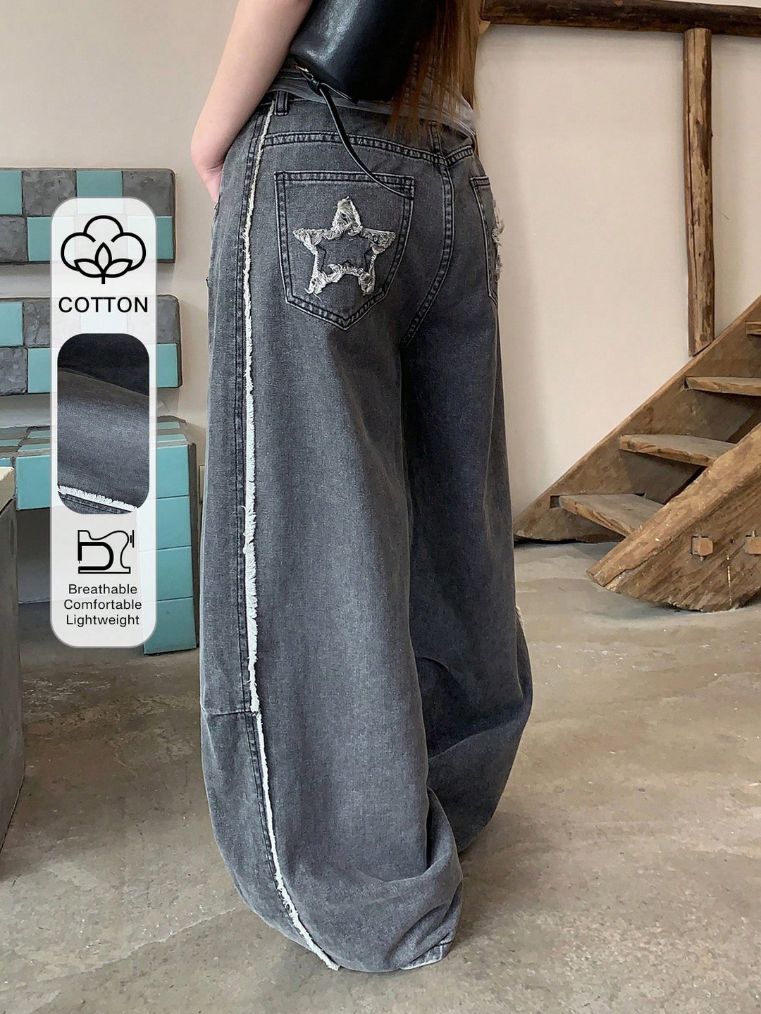Jeans SHEIN, gri