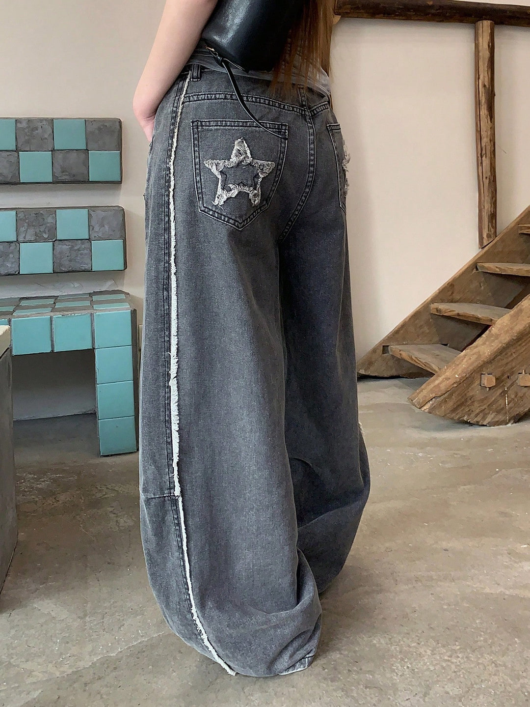 Jeans SHEIN, gri