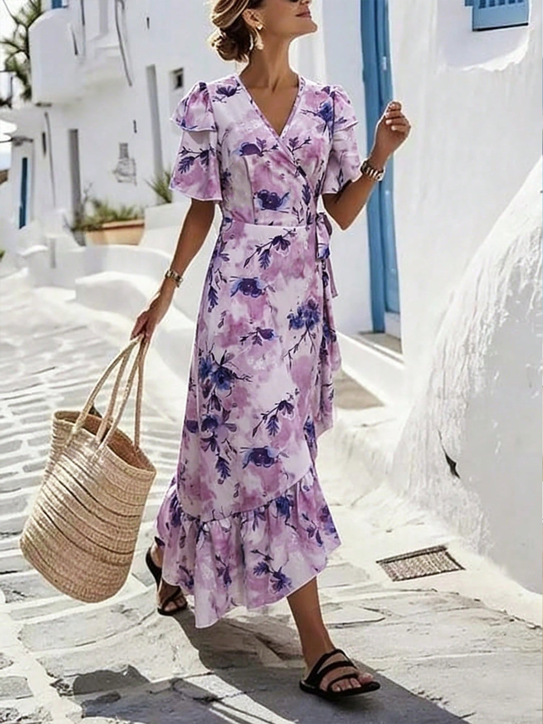 Rochie maxi SHEIN, mix culori