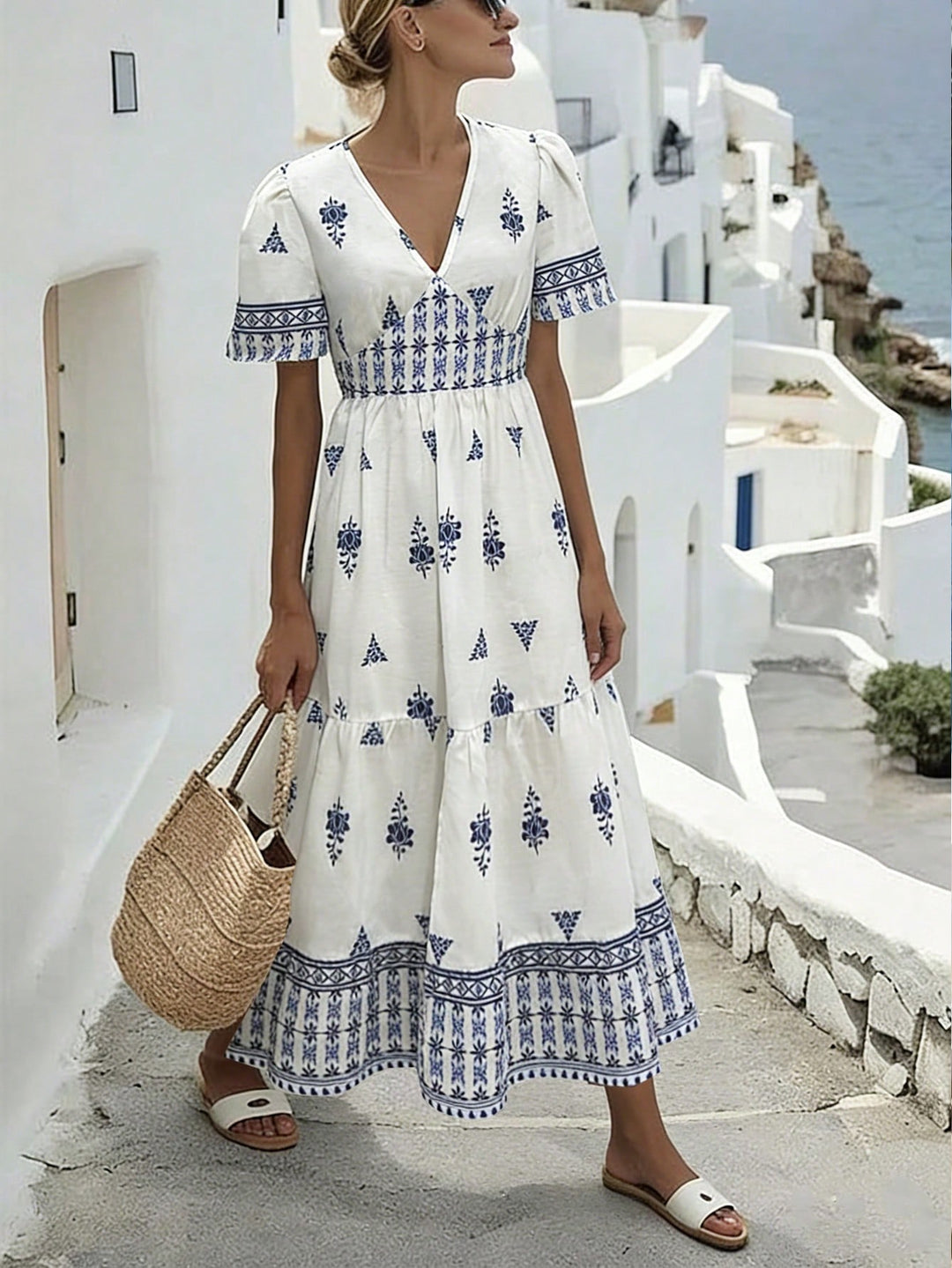 Rochie maxi SHEIN, albastru