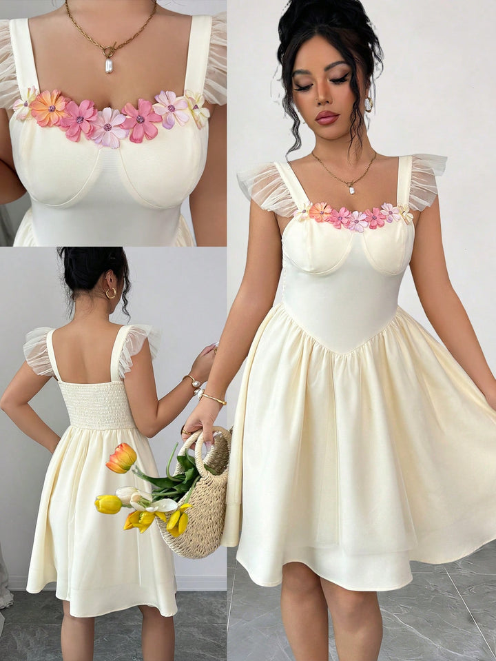 Rochie scurtă SHEIN, galben