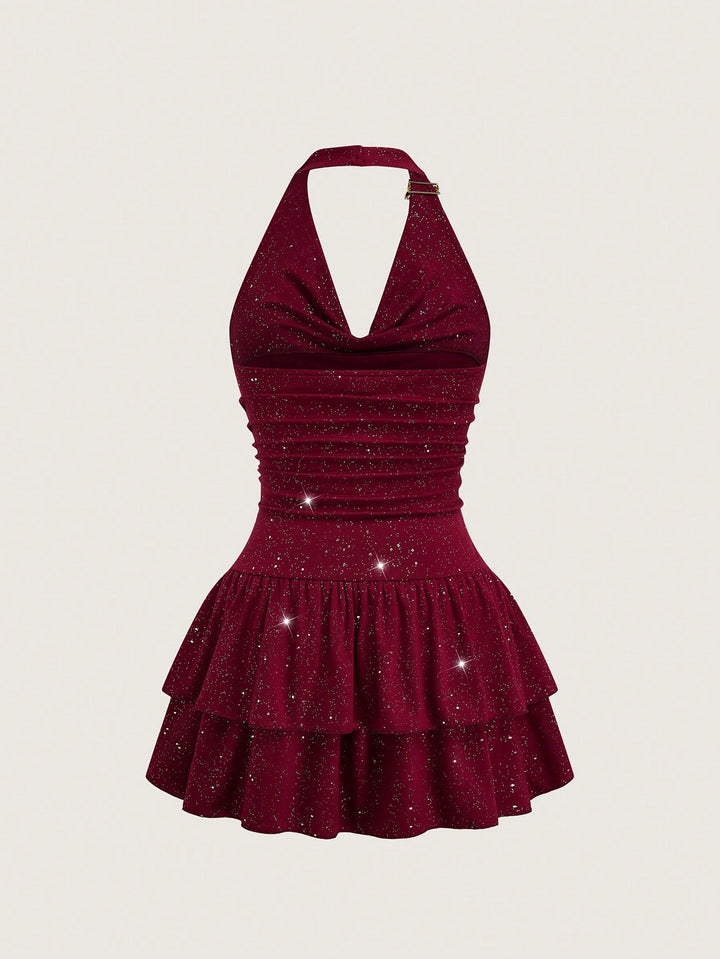 Rochie scurtă SHEIN, vișiniu