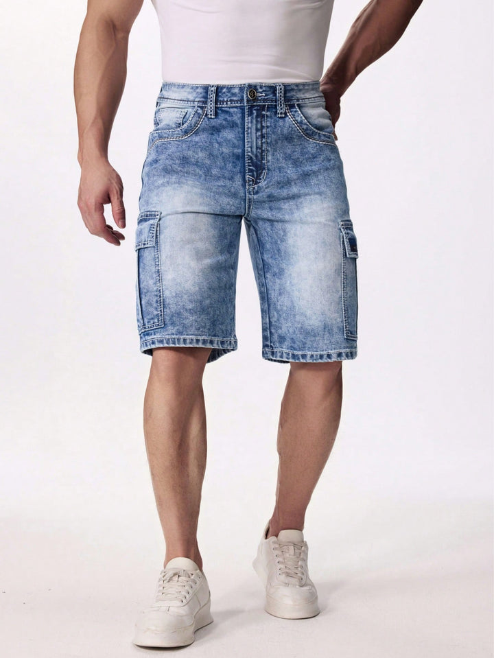 Pantaloni scurți SHEIN, albastru