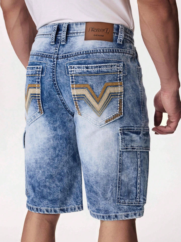 Pantaloni scurți SHEIN, albastru