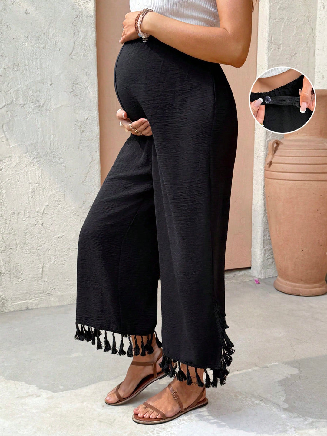 Pantaloni SHEIN, negru