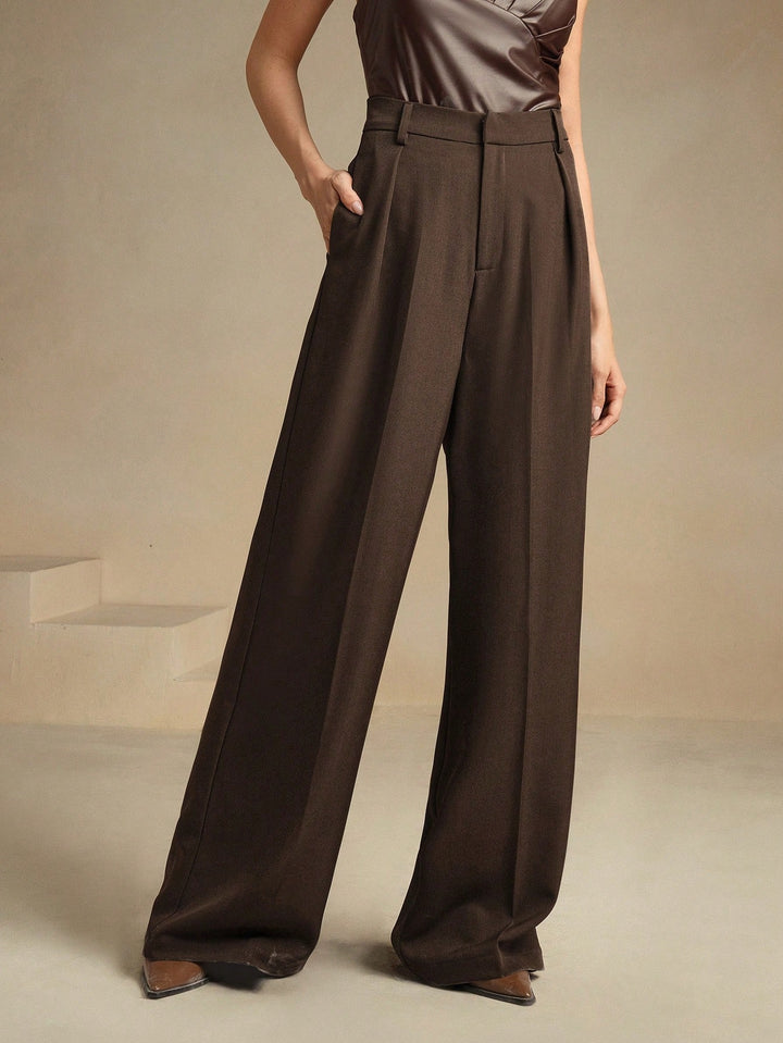 Pantalon SHEIN, maro