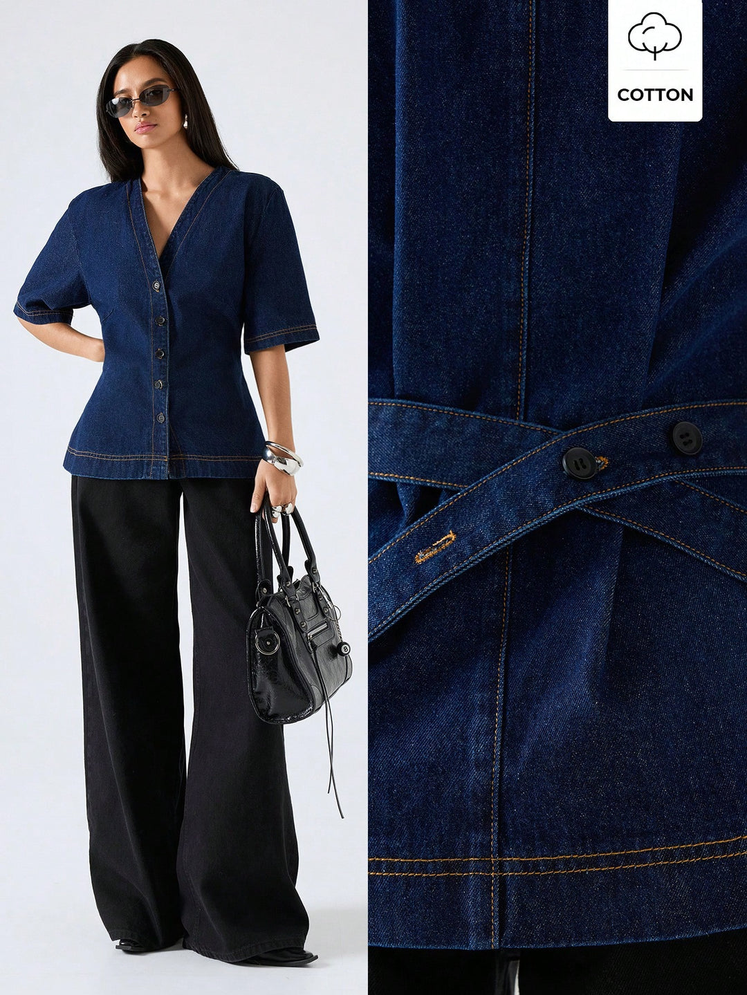 Top SHEIN, albastru