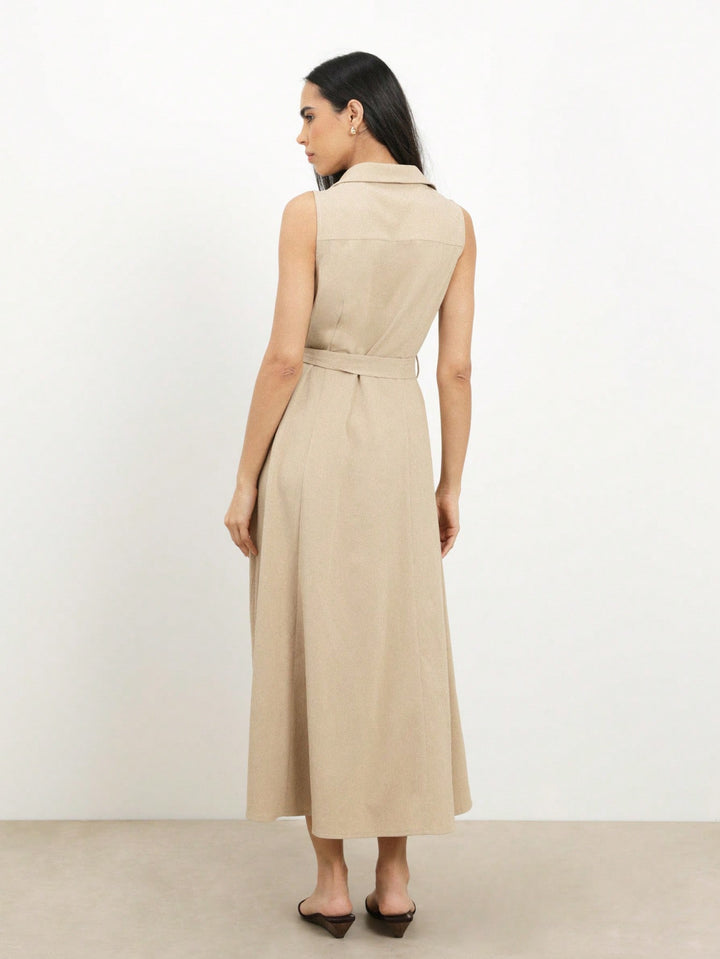 Rochie maxi SHEIN, kaki