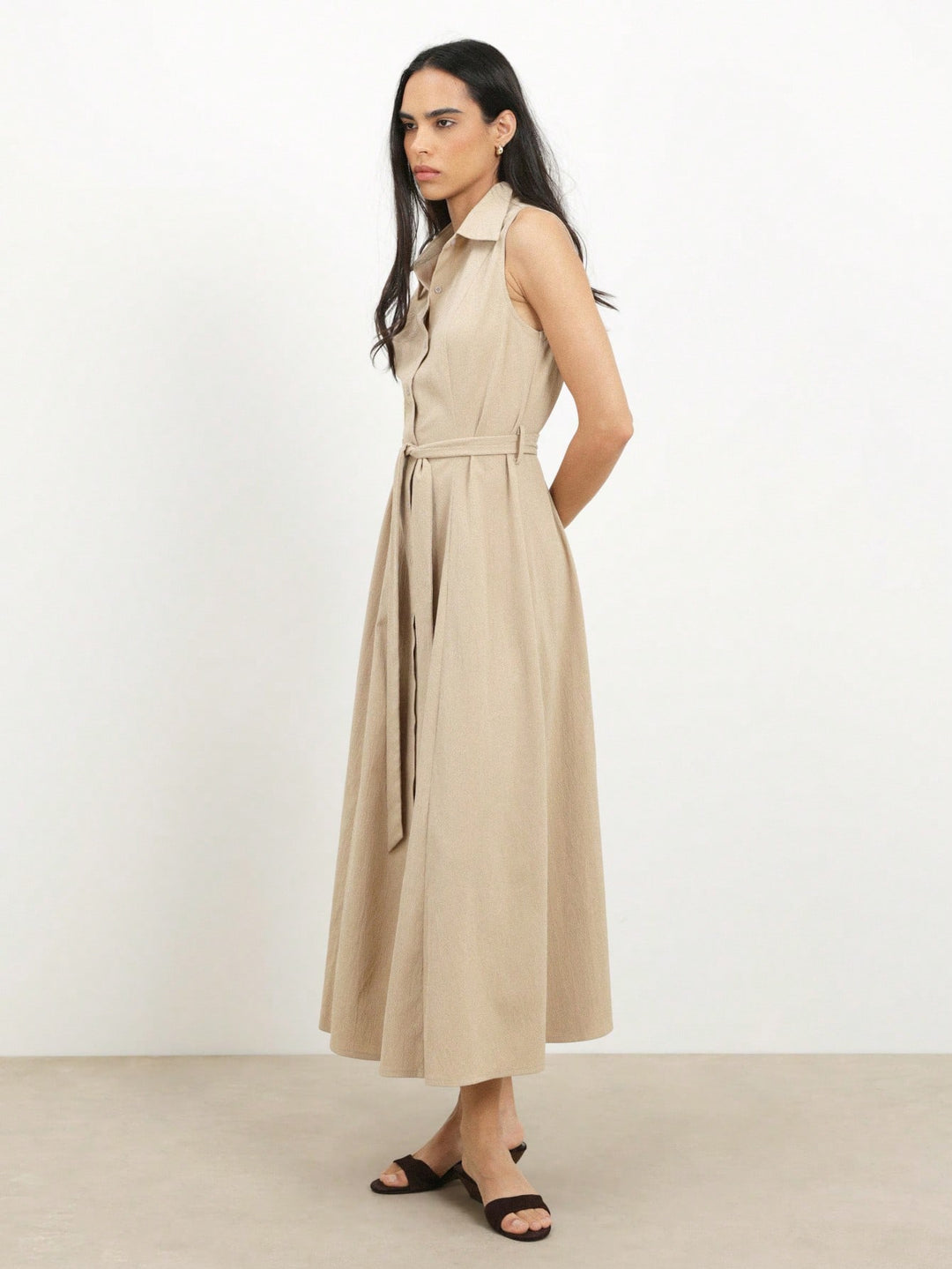 Rochie maxi SHEIN, kaki