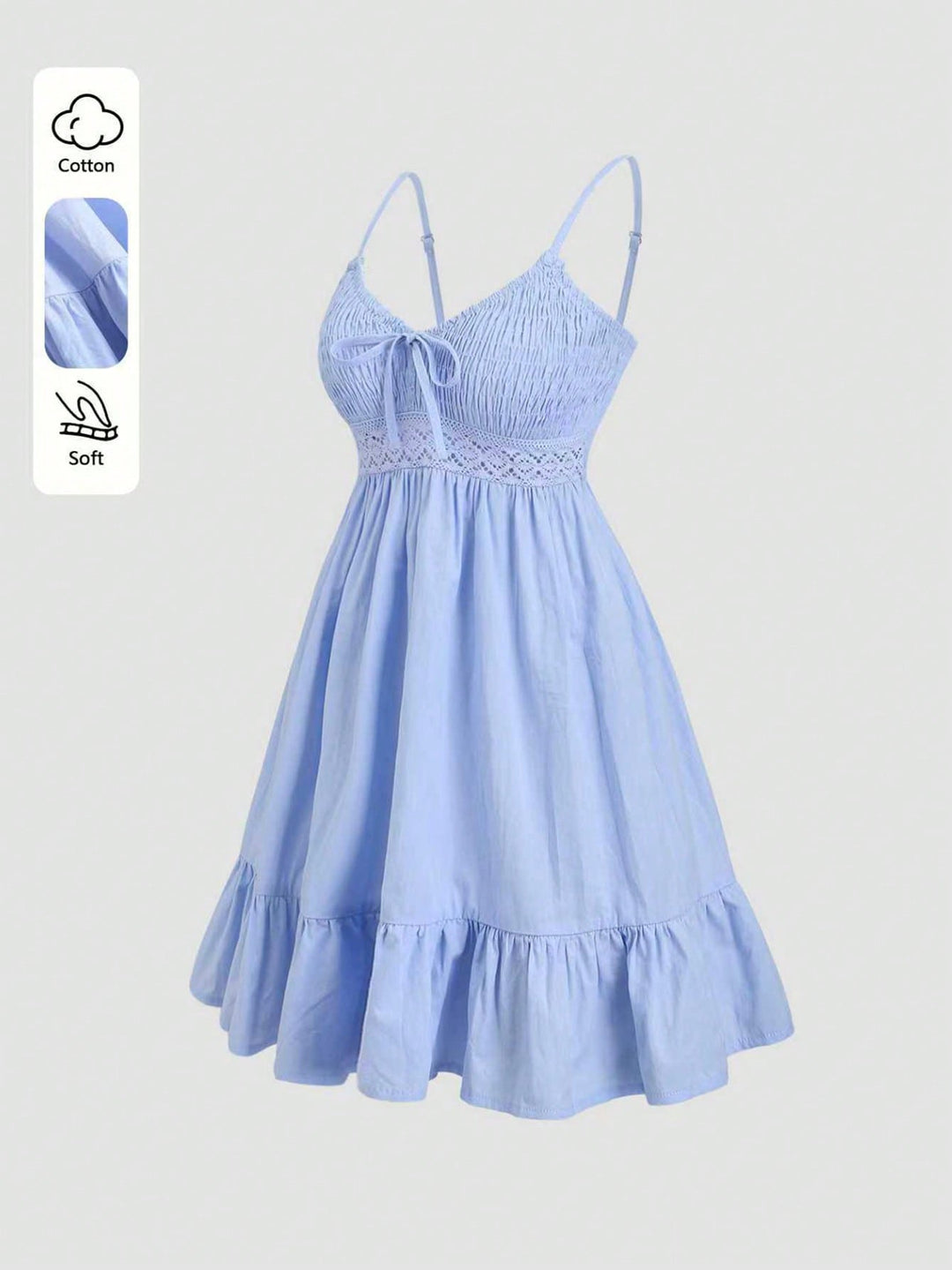 Rochie scurtă SHEIN, albastru