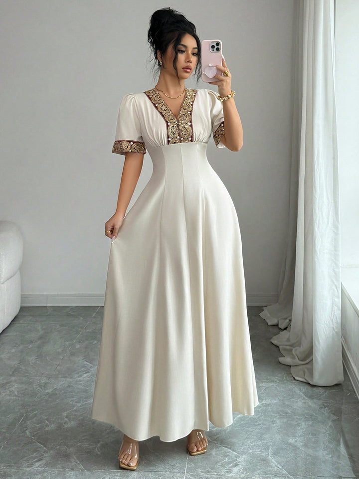 Rochie maxi SHEIN, bej