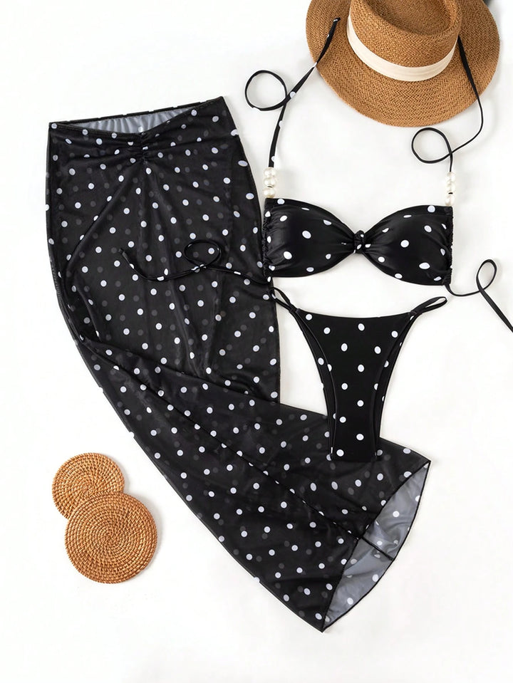 Set costum de baie SHEIN, mix culori