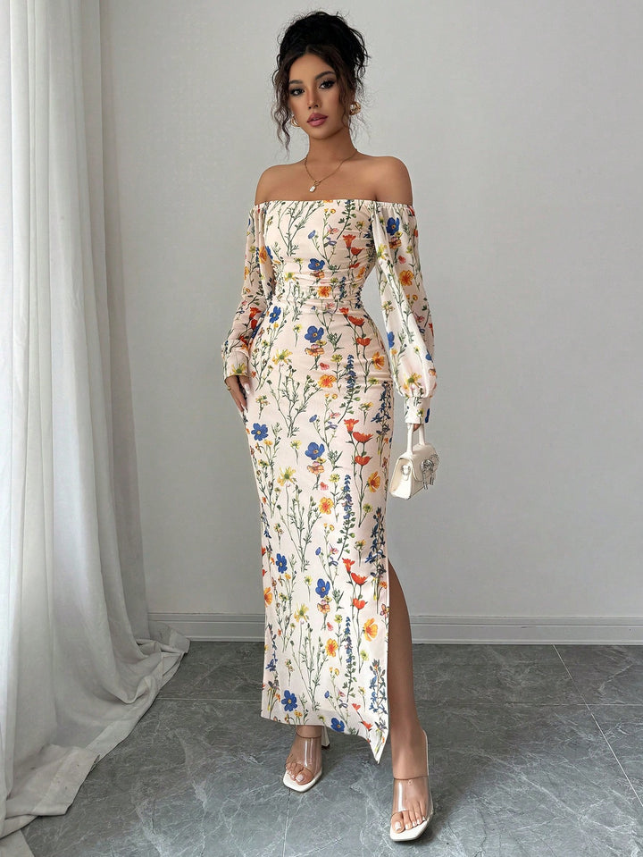 Rochie maxi SHEIN, portocaliu