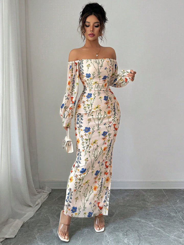 Rochie maxi SHEIN, portocaliu