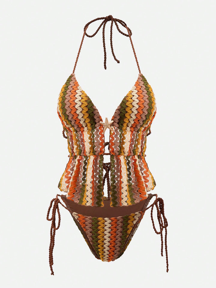 Costum de baie SHEIN, mix culori
