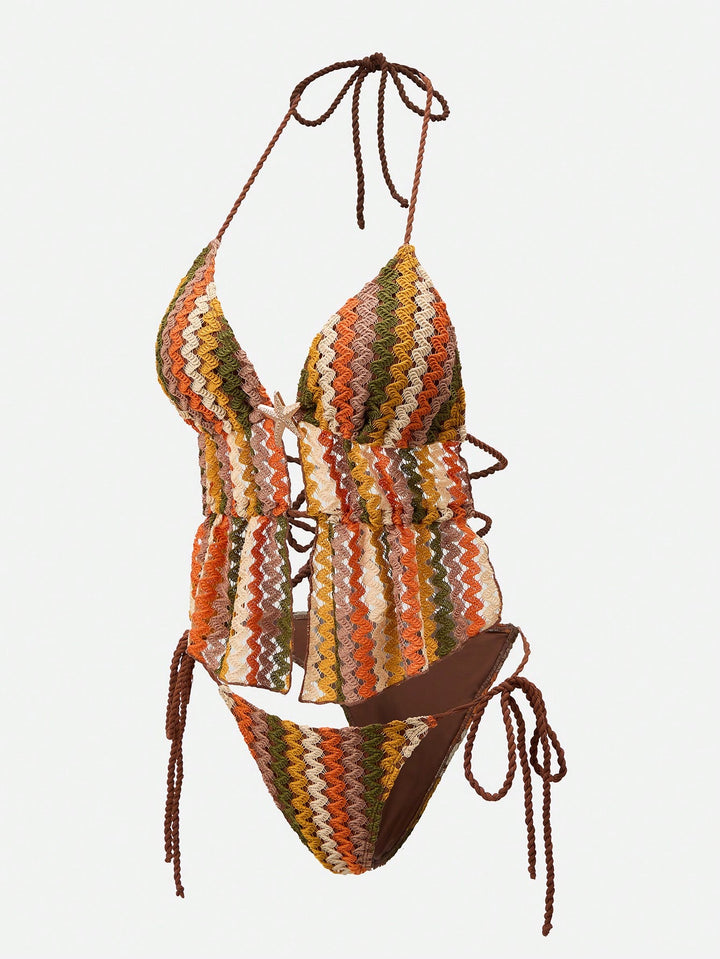Costum de baie SHEIN, mix culori