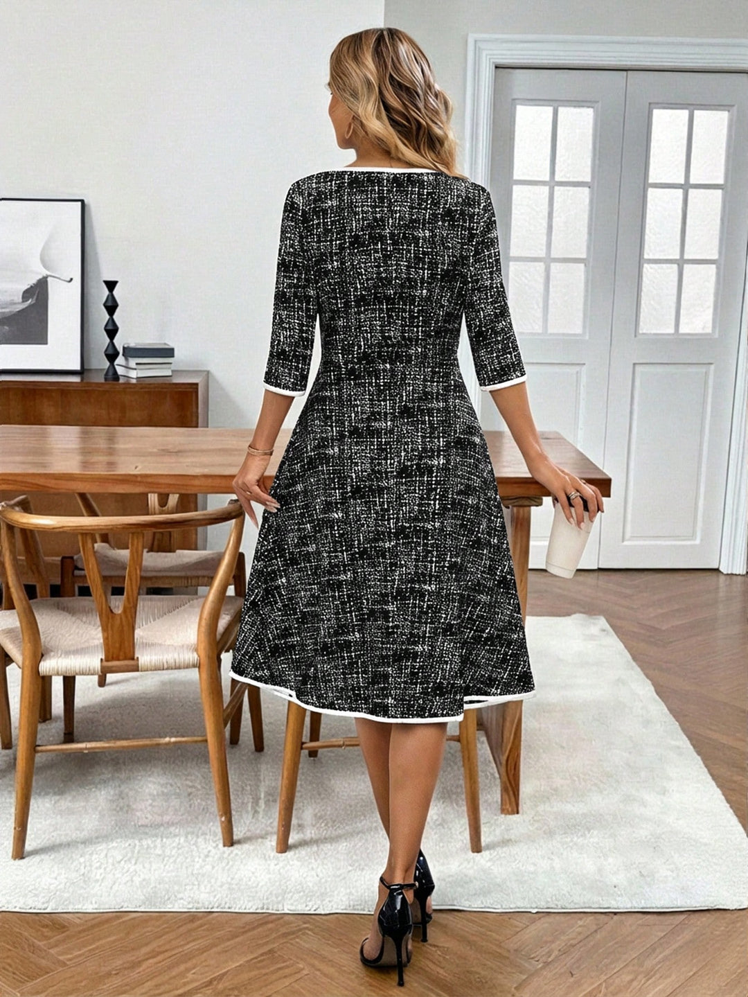 Rochie midi SHEIN, negru