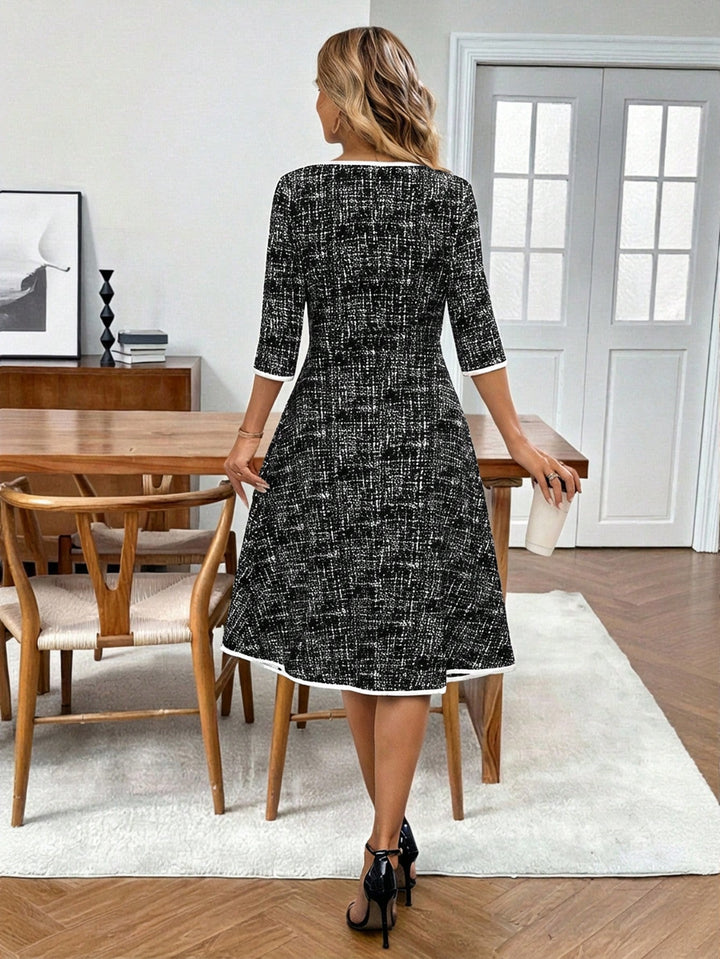 Rochie midi SHEIN, negru