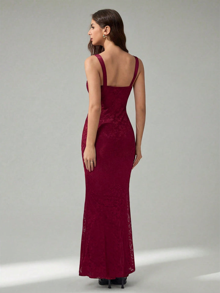 Rochie maxi SHEIN, vișiniu