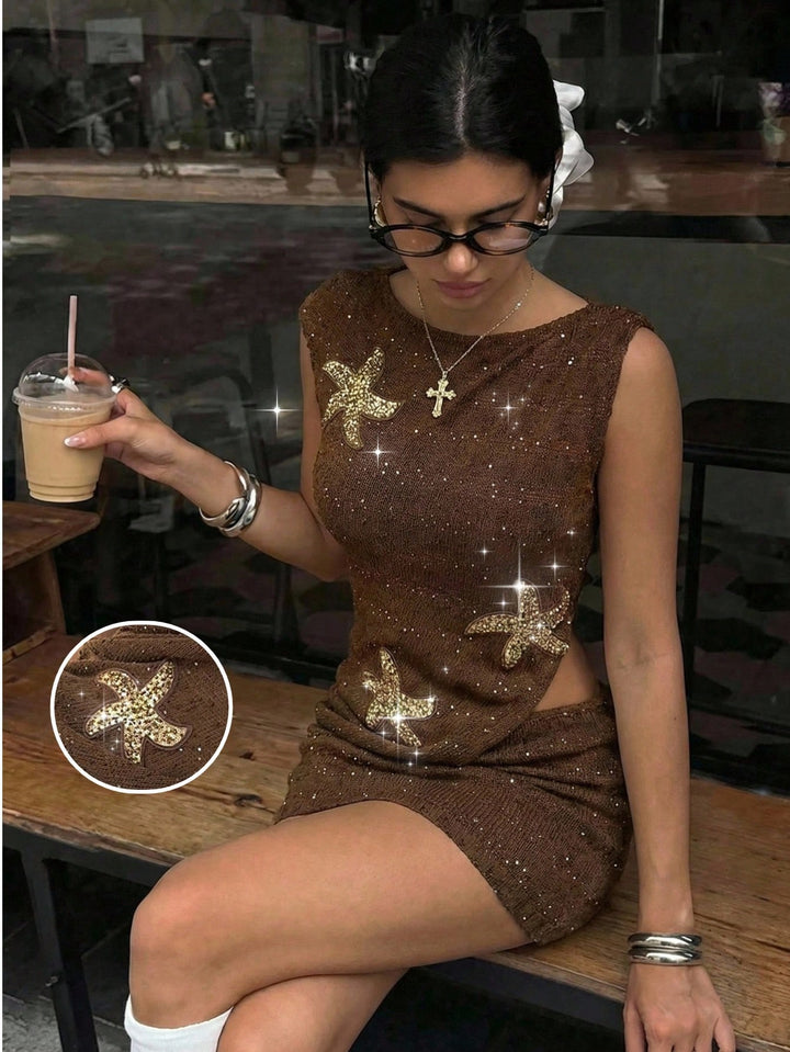 Rochie mini SHEIN, maro