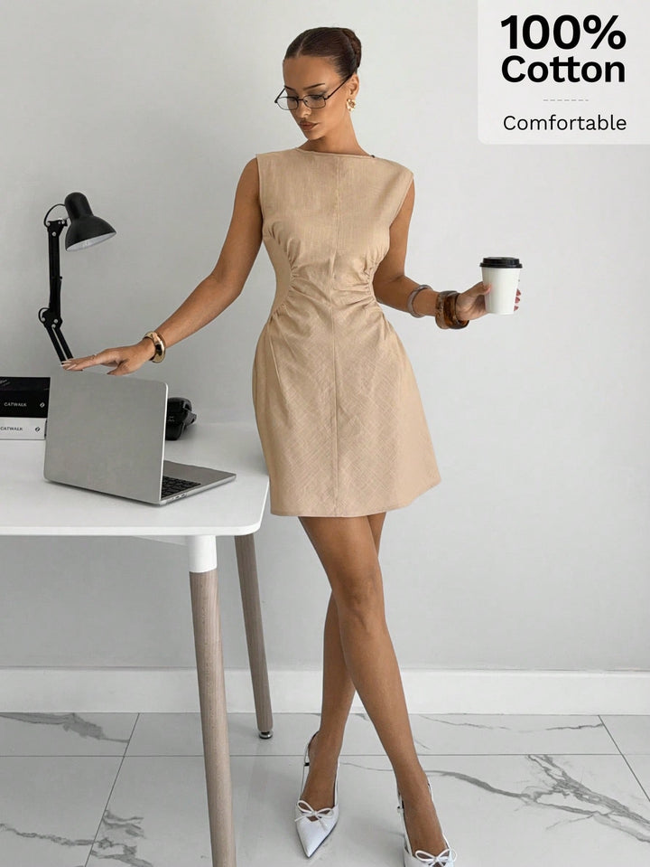 Rochie mini SHEIN, bej