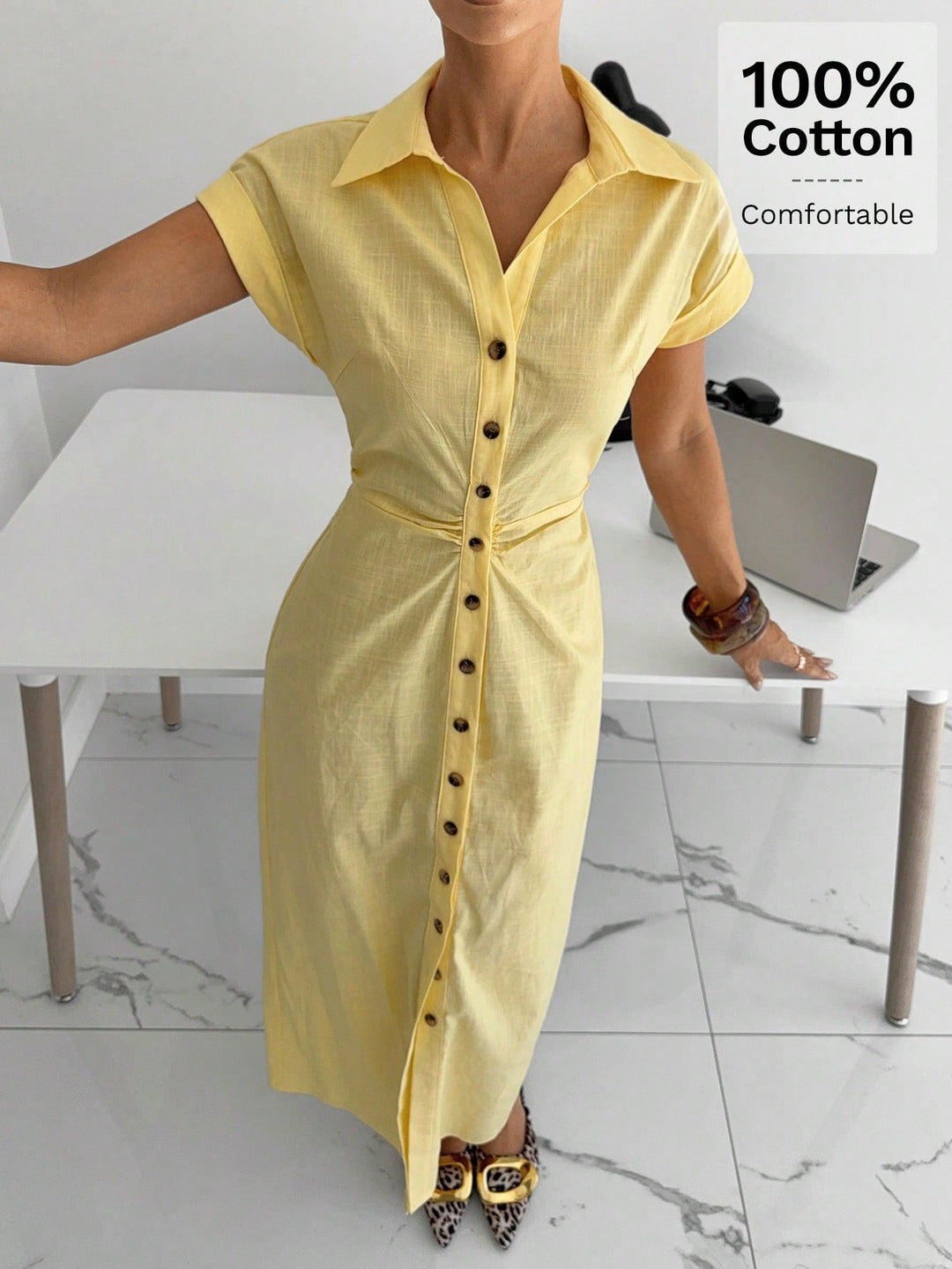 Rochie maxi SHEIN, galben