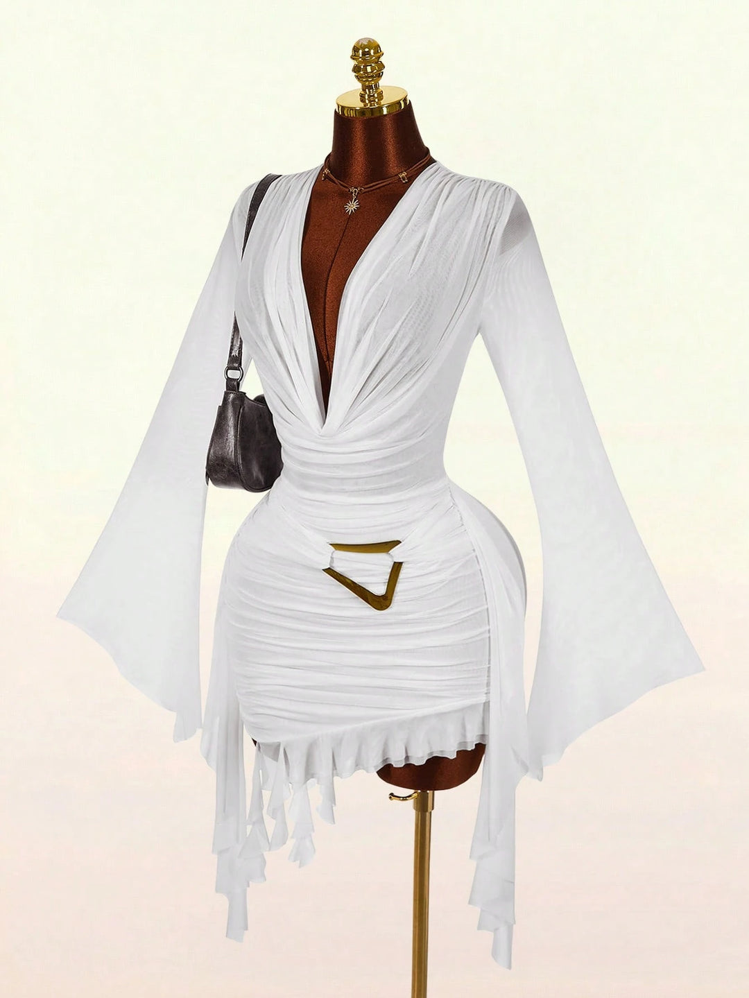 Rochie mini SHEIN, alb