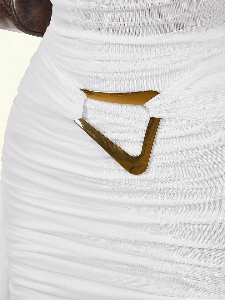 Rochie mini SHEIN, alb