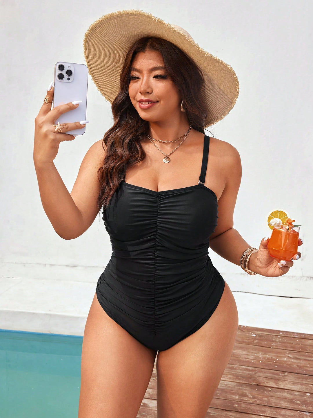 Costum de baie SHEIN, negru