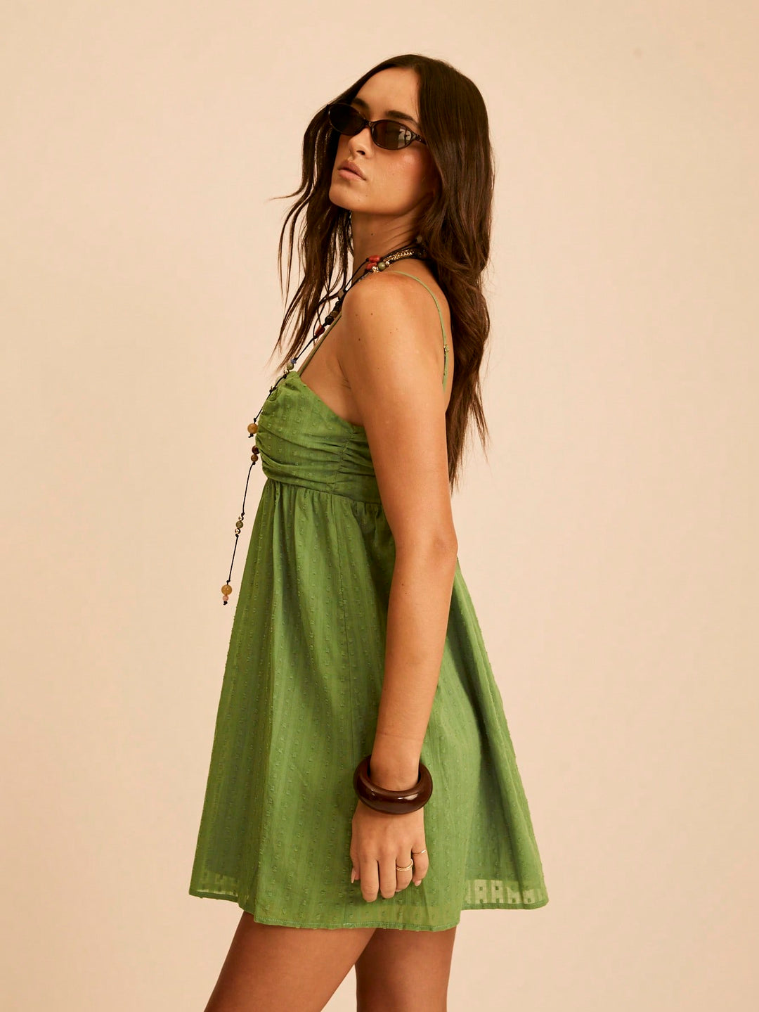 Rochie mini SHEIN, kaki