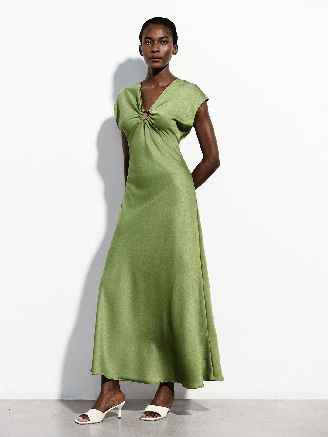 Rochie maxi SHEIN, verde