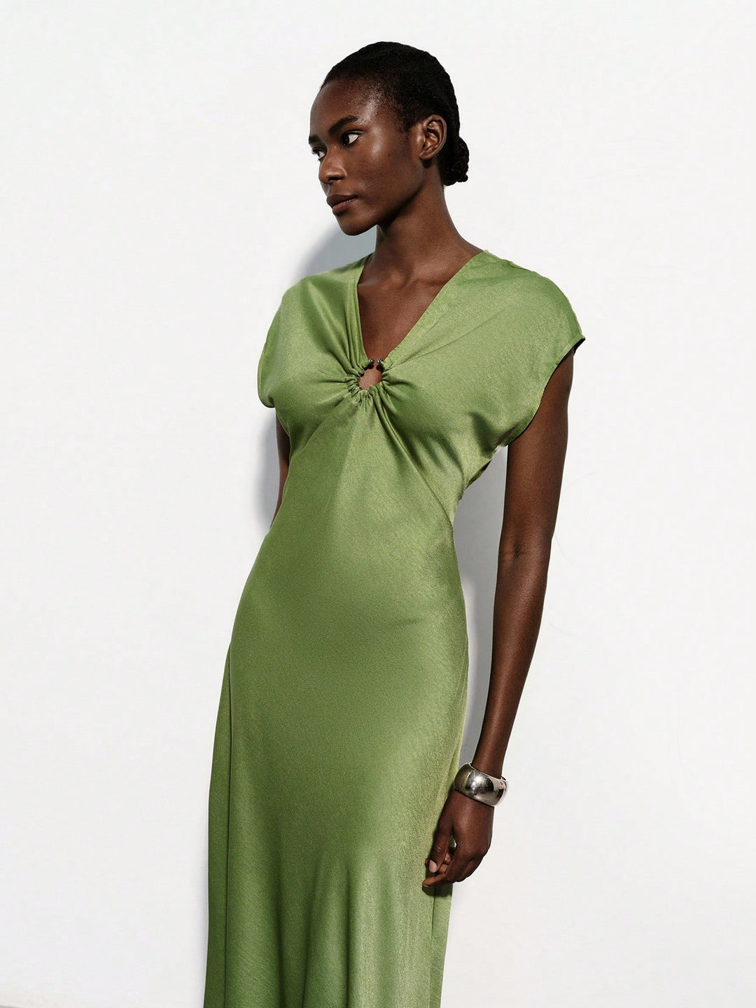 Rochie maxi SHEIN, verde